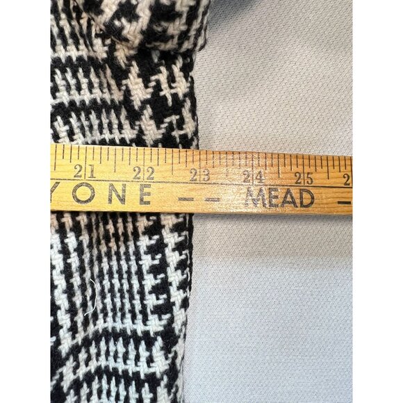 Lauren Ralph Lauren Women's Wool Coat Size 16W Black White Houndstooth Plaid - Picture 10 of 12